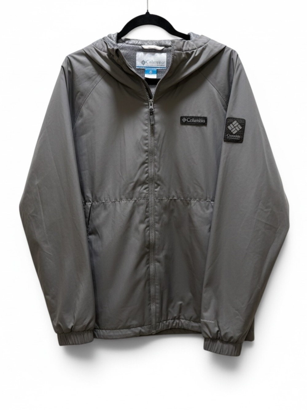 Columbia Grey Men’s Helvetia Heights Hooded Jacket in Size Medium